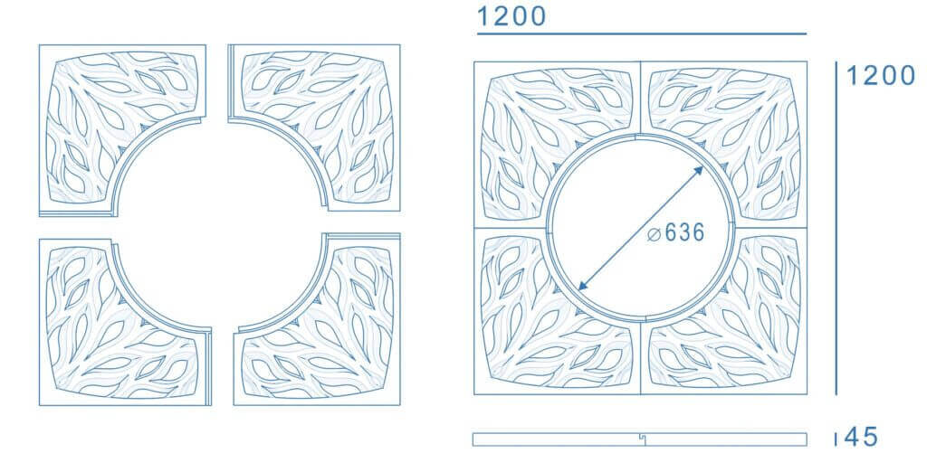 Приствольная решетка для дерева ZKING CRUST 1.2х1.2м Черная в Барабинске фото
