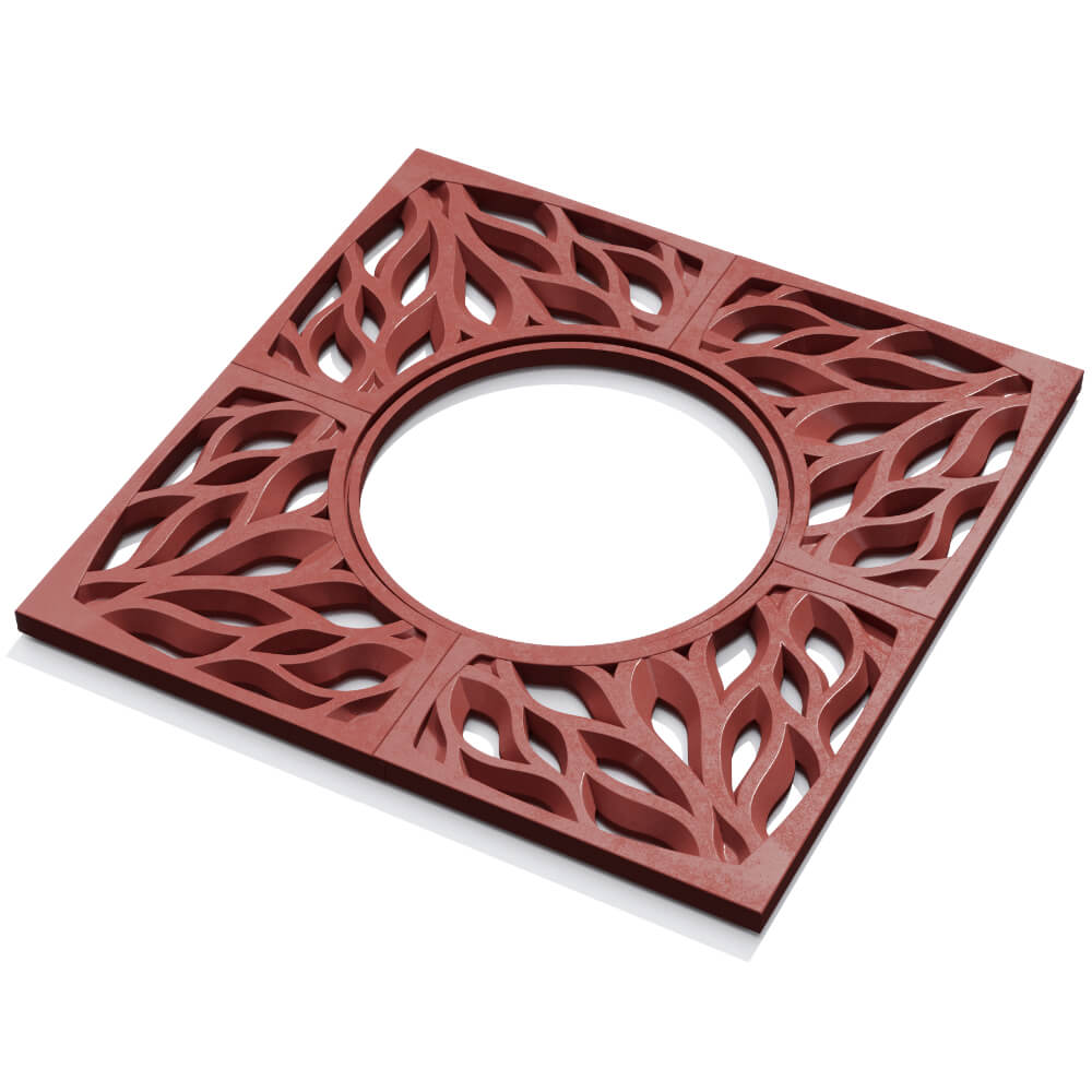 Приствольная решетка для дерева ZKING CRUST 1.2х1.2м Красная в Барабинске фото