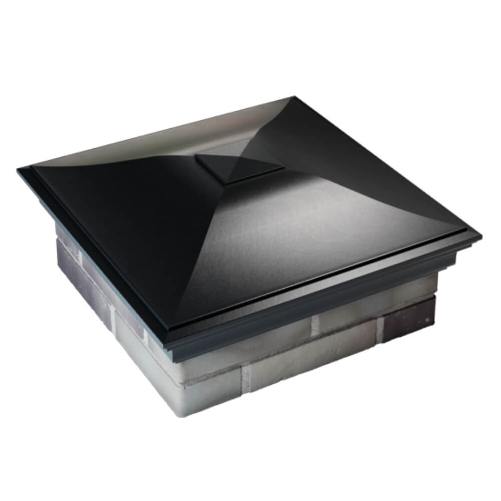 Колпак Zking Монблан Черный на столб 2х2 кирпича (515х515мм) Барабинск фото