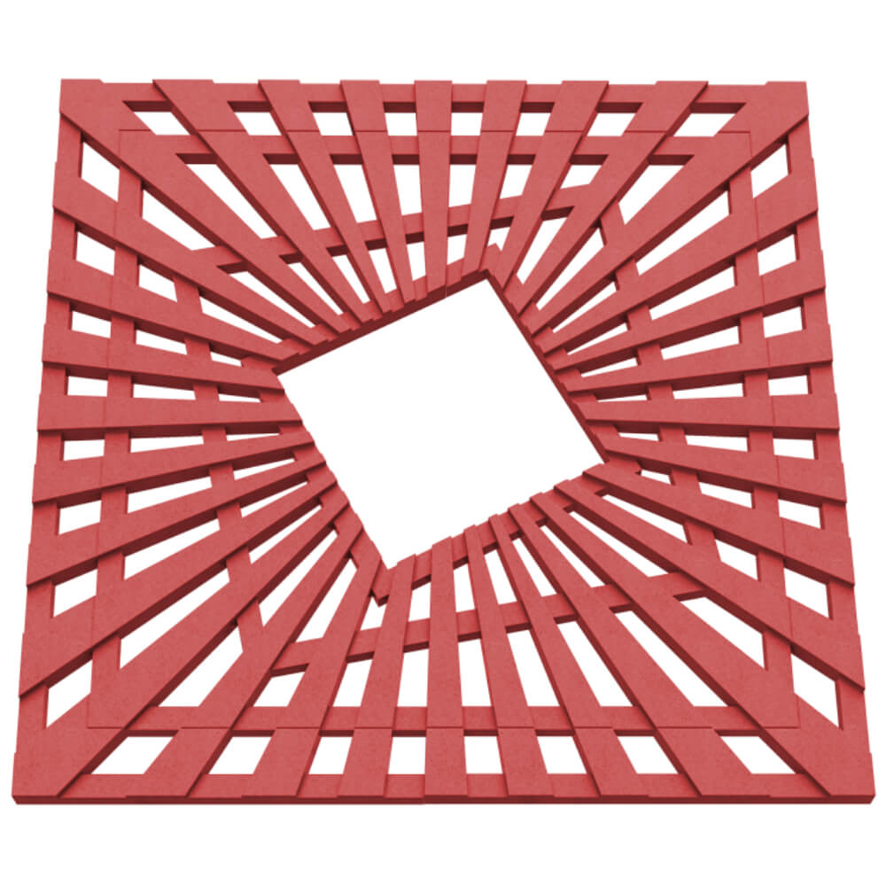 Приствольная решетка для дерева ZKING ATMOSPHERE 1.2х1.2м Красная в Барабинске фото