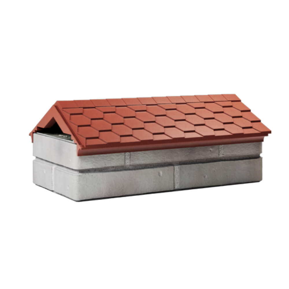 Парапет Zking Эверест Красный с посадкой на 1 кирпич (200/225/255мм) Барабинск фото