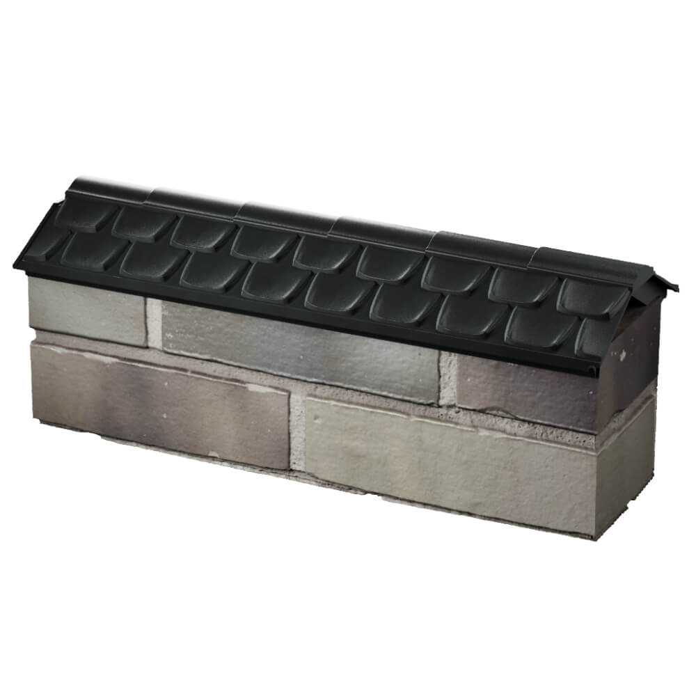 Парапет Zking Эльбрус Черный с посадкой на 0.5 кирпича (130мм) в Барабинске фото