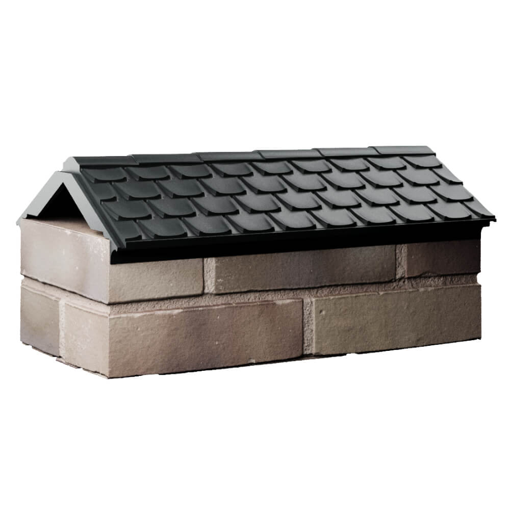 Парапет Zking Эльбрус Черный с посадкой на 1 кирпич (255мм) Барабинск фото