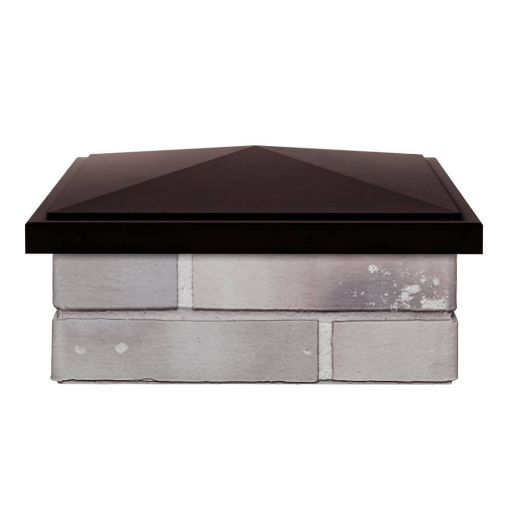 Колпак Zking БонаМоно Коричневый на столб 1.5х1.5 кирпича (385х385, 400х400мм) Барабинск фото