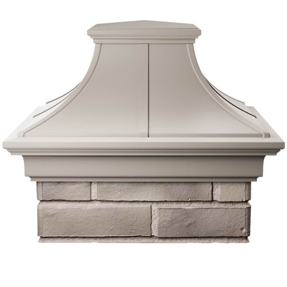 Колпак Zking Монблан Премиум Бежевый на столб 1.5х1.5 кирпича (385х385мм) Барабинск фото