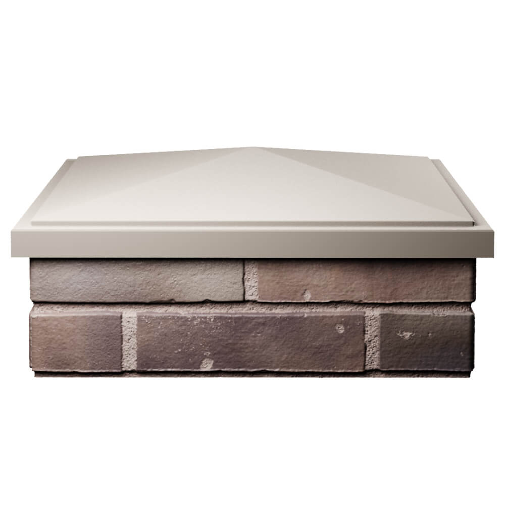 Колпак Zking БонаМоно Бежевый на столб 2х2 кирпича (515х515, 530х530мм) Барабинск фото