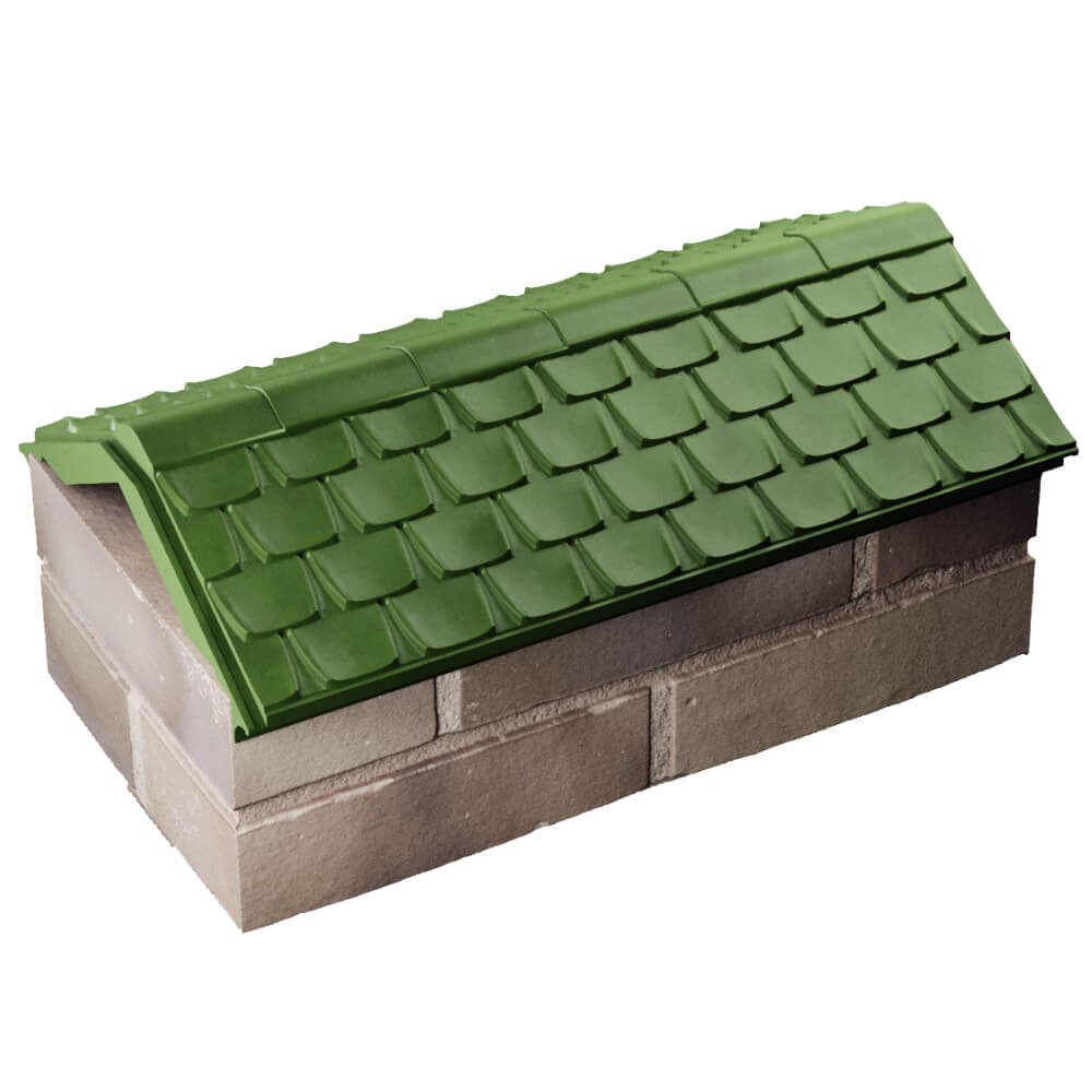 Парапет Zking Эльбрус Зеленый с посадкой на 1 кирпич (255мм) в Барабинске фото