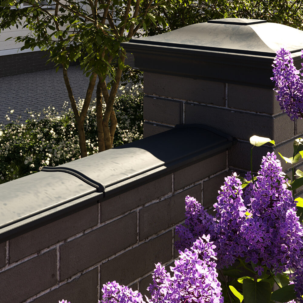 Парапет Zking Монблан Черный посадка на 0.5 кирпича (130мм) в Барабинске фото