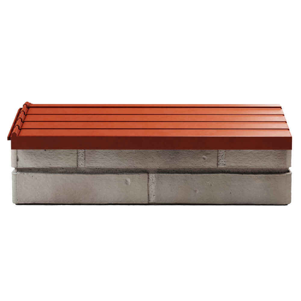Парапет Zking Бона ХайТек Красный с посадкой на 1 кирпич (200/225/255мм) в Барабинске фото