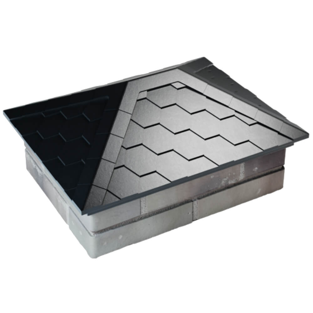 Колпак Zking Эверест Черный на столб 2х1.5 кирпича (520х390мм) Барабинск фото