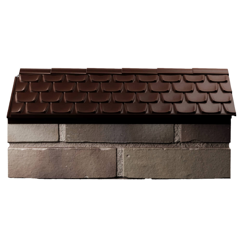Парапет Zking Эльбрус Коричневый с посадкой на 1 кирпич (255мм) в Барабинске фото