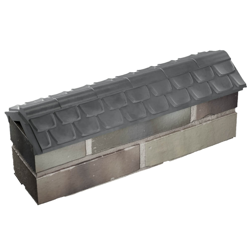 Парапет Zking Эльбрус Серый с посадкой на 0.5 кирпича (130мм) в Барабинске фото