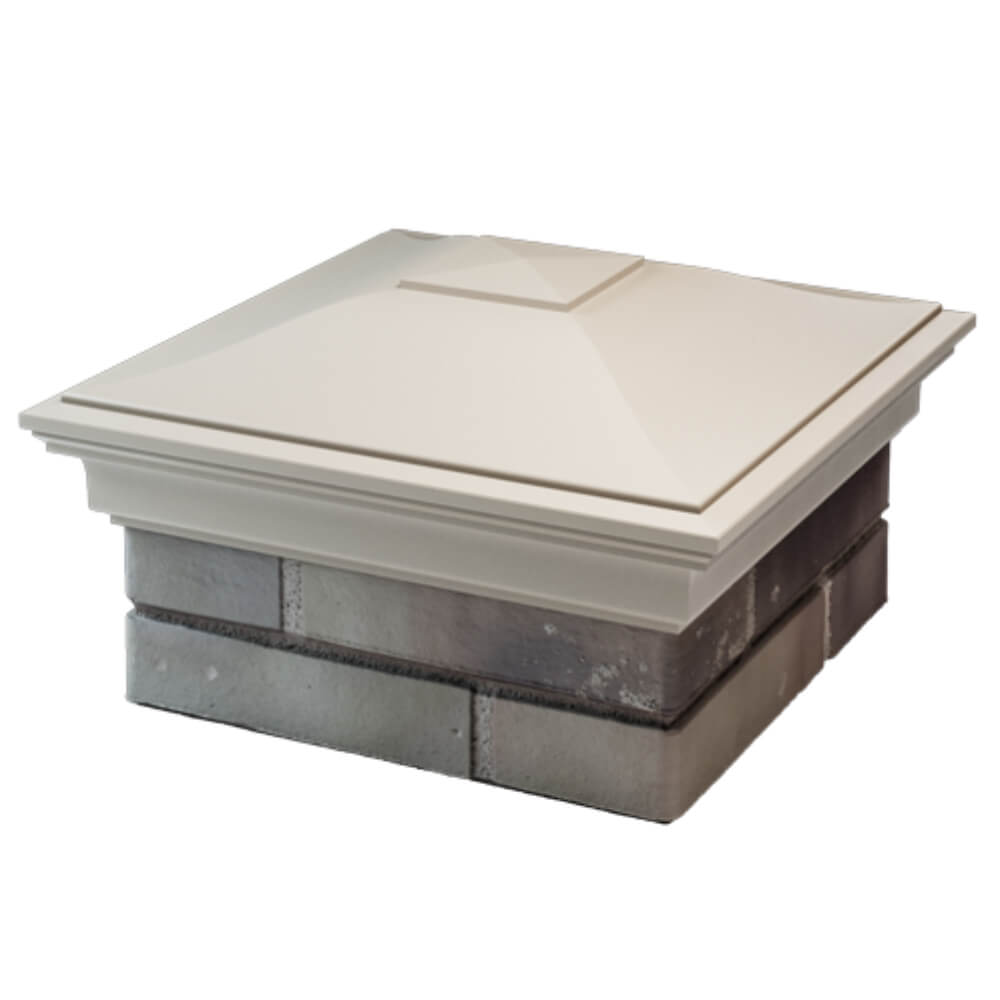 Колпак Zking Монблан Бежевый на столб 1.5х1.5 кирпича (385х385мм) в Барабинске фото