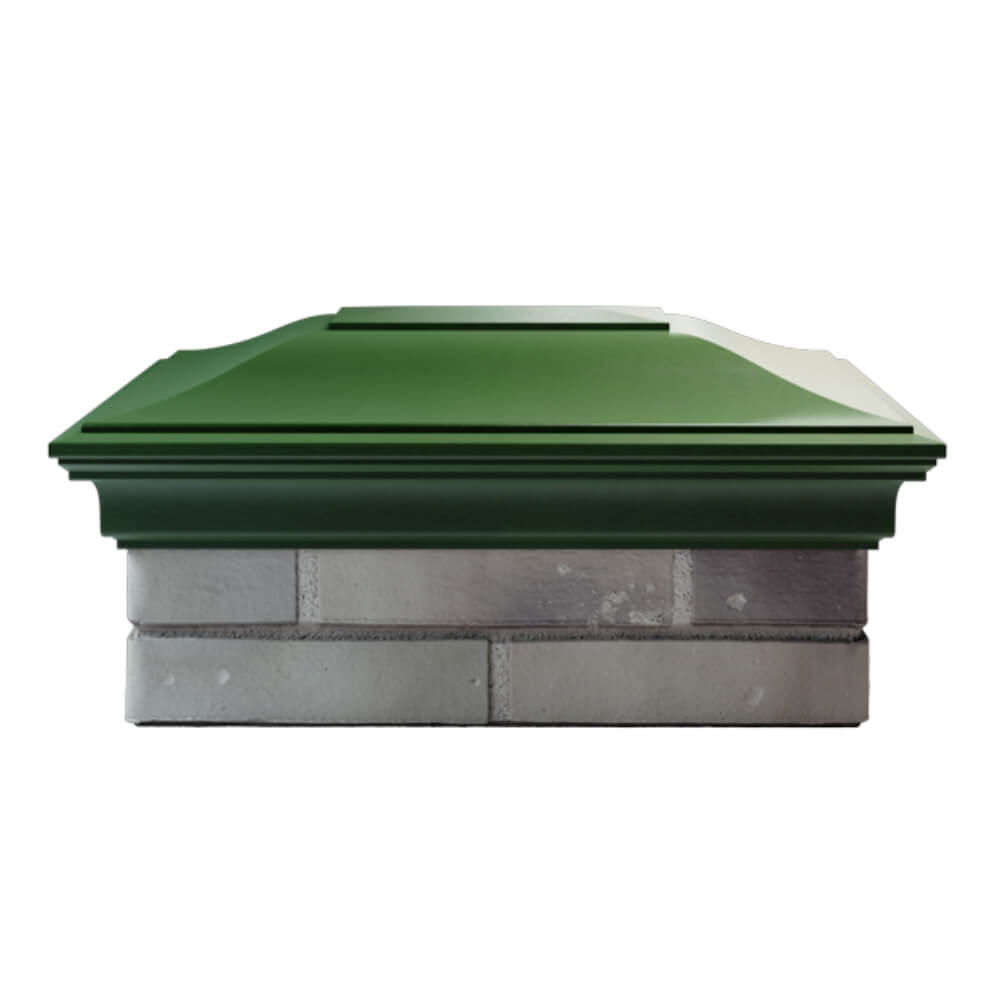 Колпак Zking Монблан Зеленый на столб 2х1.5 кирпича (515х385мм) в Барабинске фото