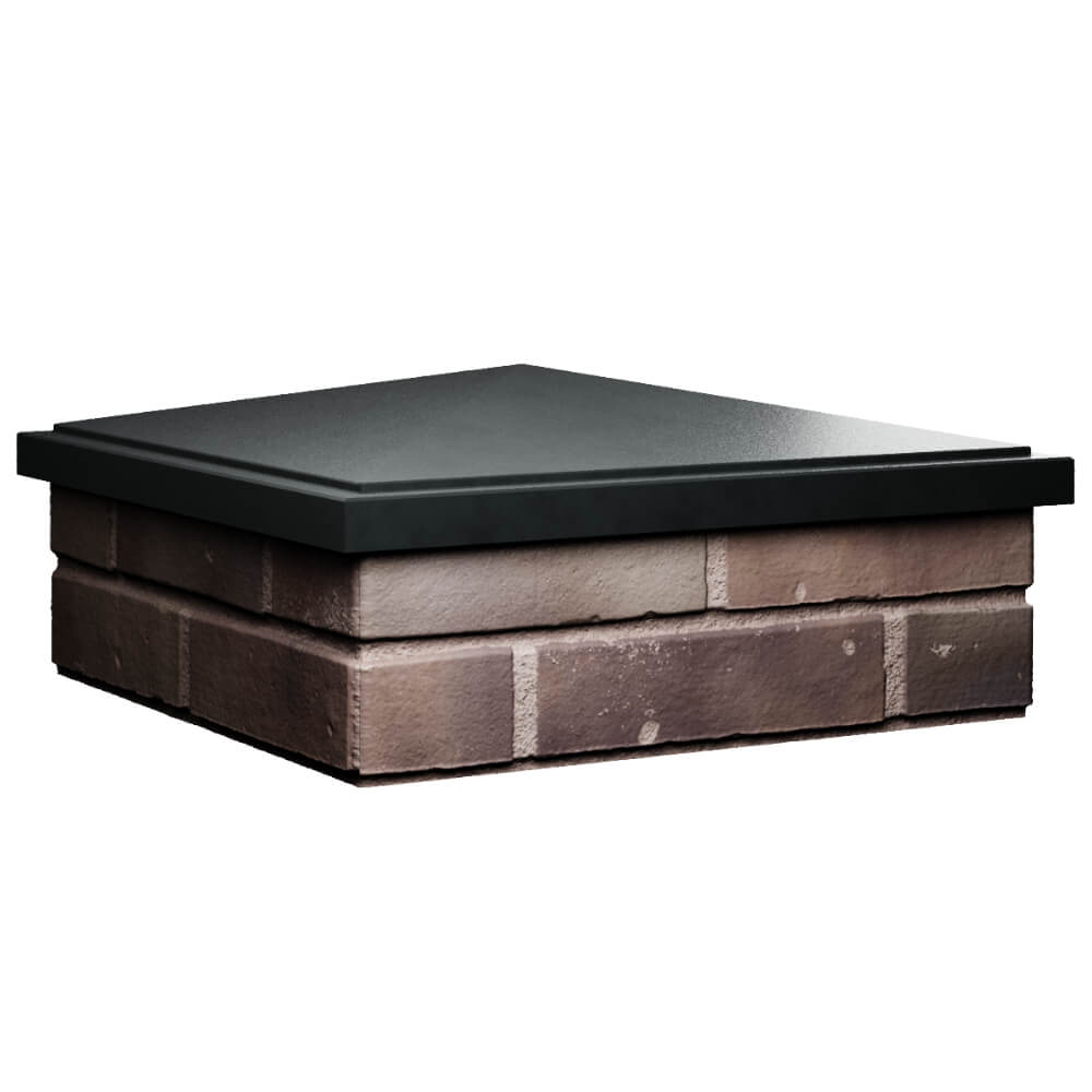 Колпак Zking БонаМоно Черный на столб 2х2 кирпича (515х515, 530х530мм) в Барабинске фото