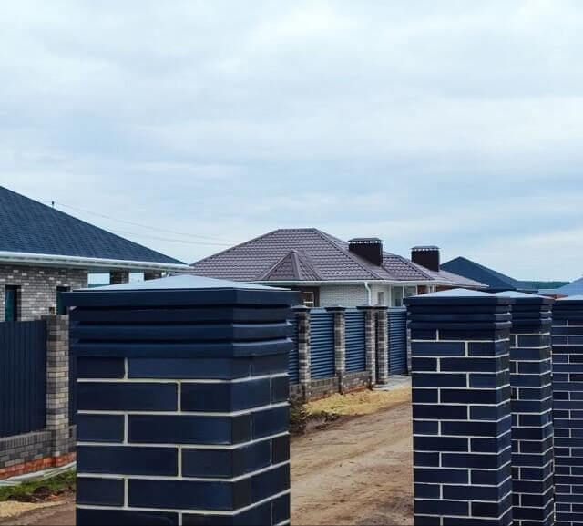 Колпак Zking Бона ХайТек Серый на столб 1.5х1.5 кирпича (385х385мм) в Барабинске фото