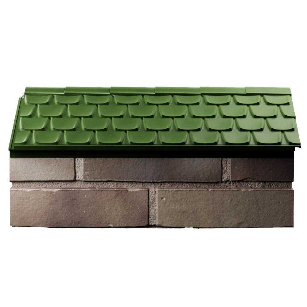 Парапет Zking Эльбрус Зеленый с посадкой на 1 кирпич (255мм) в Барабинске фото