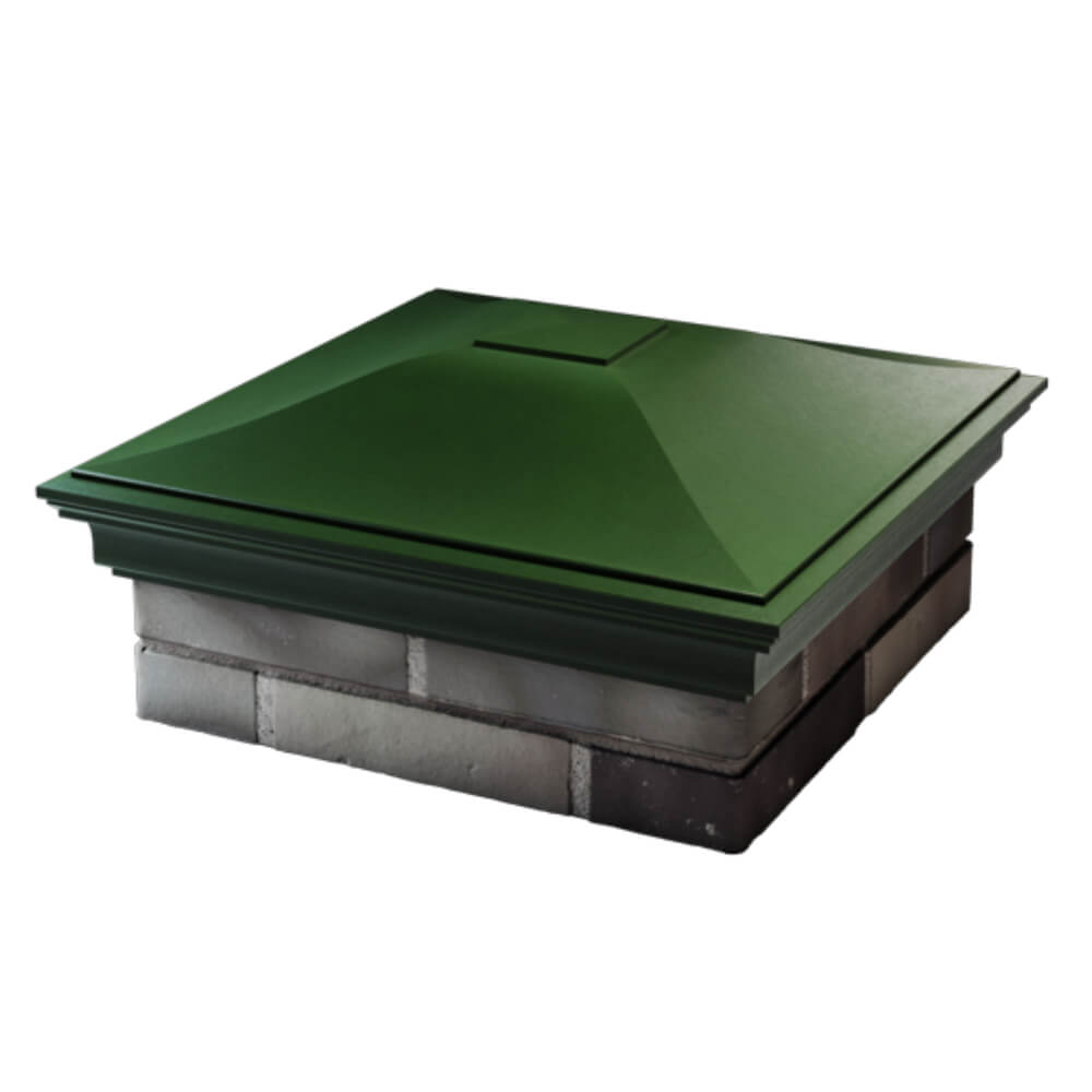 Колпак Zking Монблан Зеленый на столб 2х2 кирпича (515х515мм) в Барабинске фото