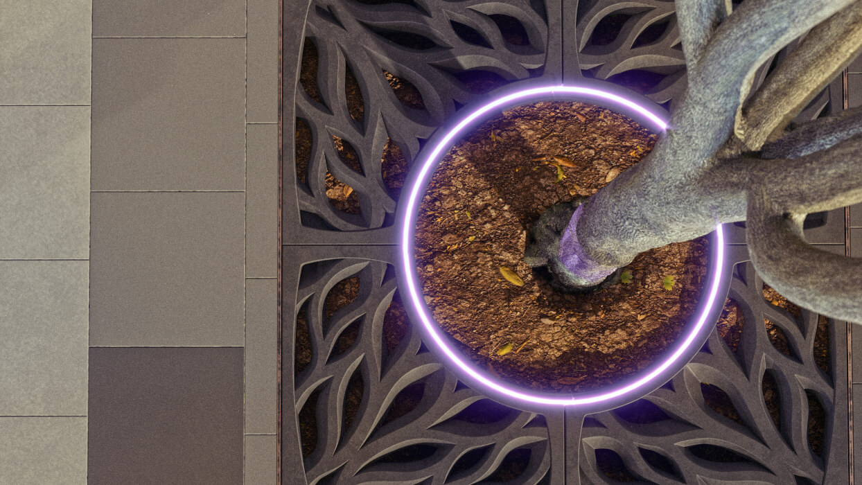 Приствольная решетка для дерева ZKING CRUST 1.2х1.2м Черная в Барабинске фото