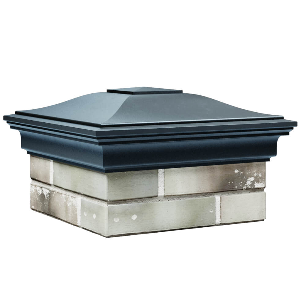 Колпак Zking Монблан Серый на столб 1.5х1.5 кирпича (385х385мм) в Барабинске фото