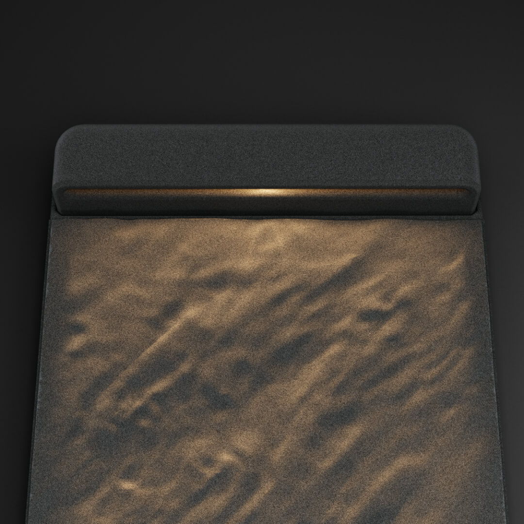 LED Светильник для шаговой плиты STONE Графитовый Серый 330х75х98мм в Барабинске фото