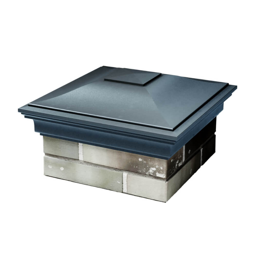 Колпак Zking Монблан Серый на столб 1.5х1.5 еврокирпича 0.7НФ (355х355мм) в Барабинске фото