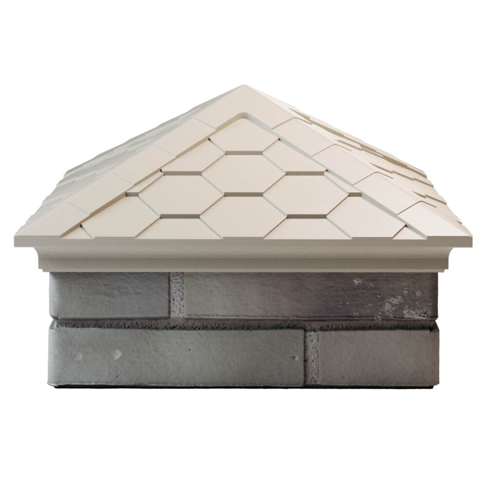 Колпак Zking Эверест Бежевый на столб 1.5х1.5 кирпича (390х390мм) Барабинск фото