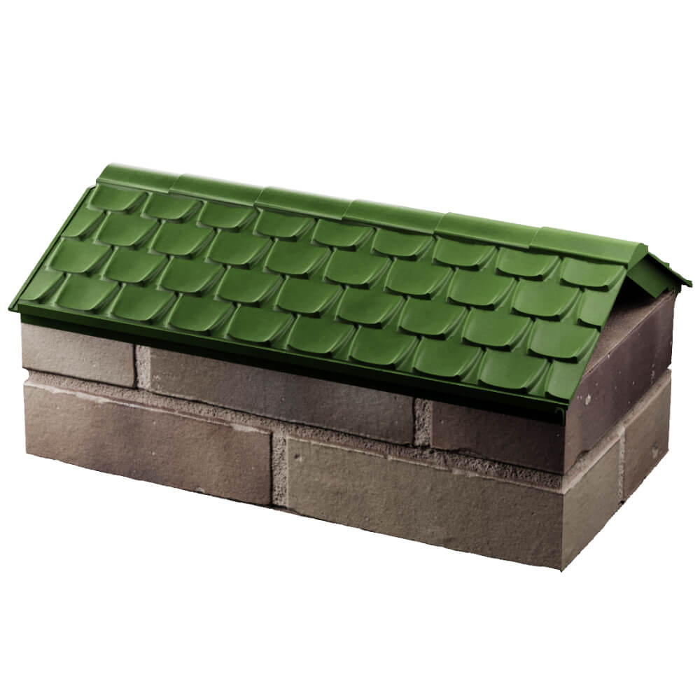 Парапет Zking Эльбрус Зеленый с посадкой на 1 кирпич (255мм) в Барабинске фото