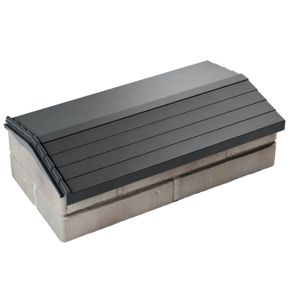 Парапет Zking Бона ХайТек Серый с посадкой на 1 кирпич (200/225/255мм) в Барабинске фото