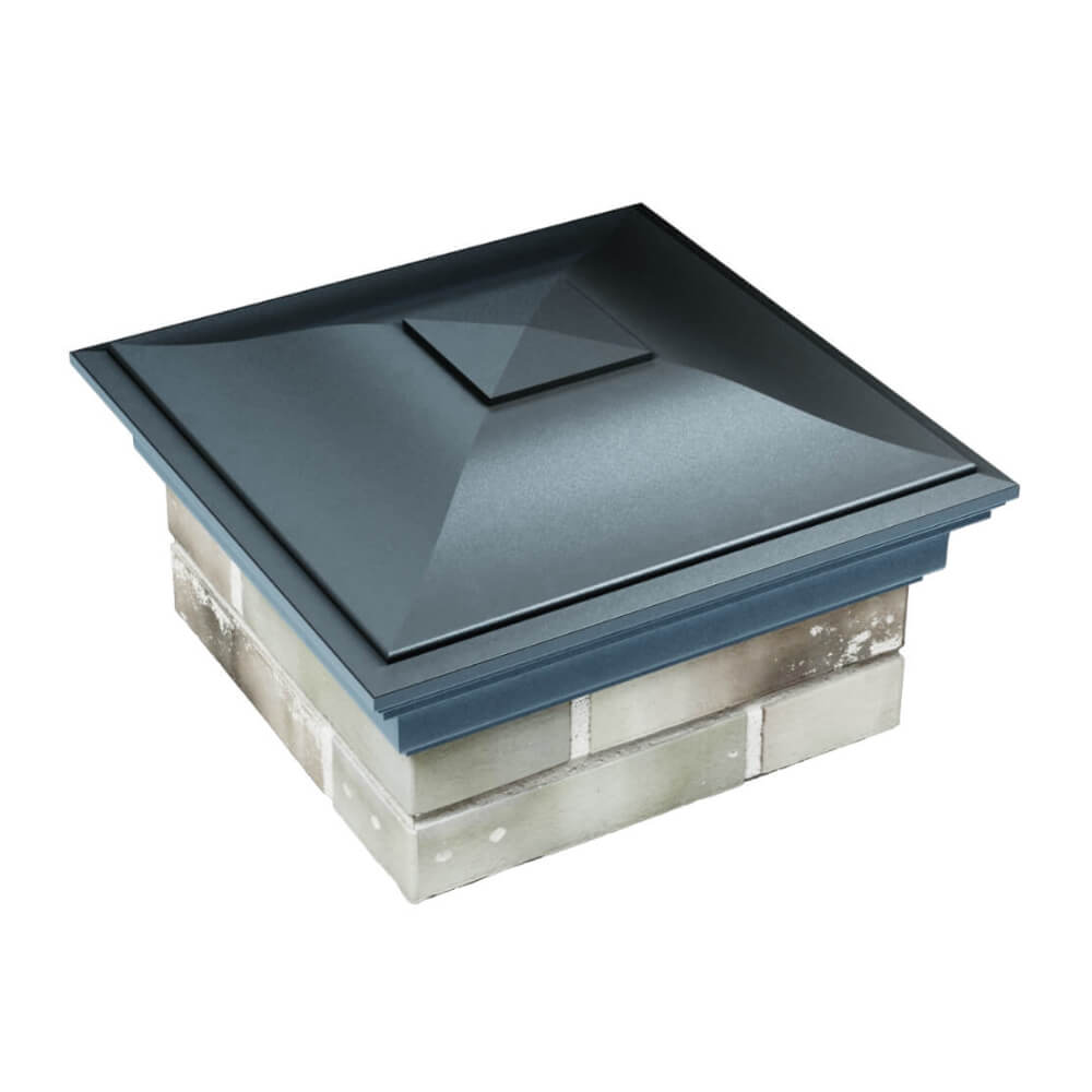 Колпак Zking Монблан Серый на столб 1.5х1.5 еврокирпича 0.7НФ (355х355мм) в Барабинске фото