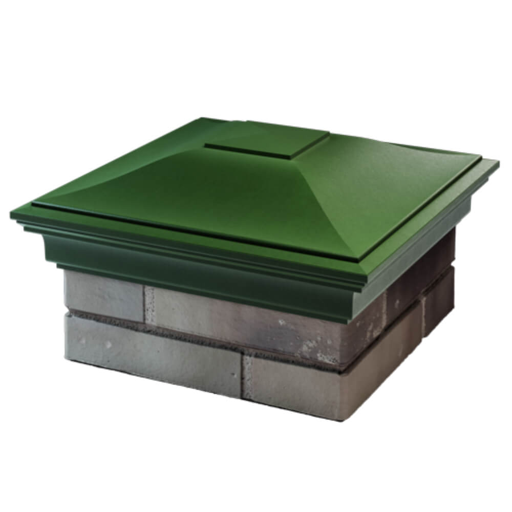 Колпак Zking Монблан Зеленый на столб 1.5х1.5 кирпича (385х385мм) в Барабинске фото