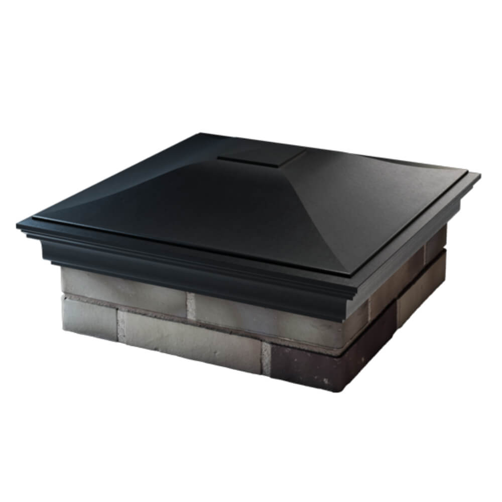 Колпак Zking Монблан Черный на столб 2х2 кирпича (515х515мм) в Барабинске фото