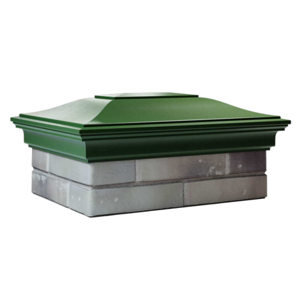 Колпак Zking Монблан Зеленый на столб 2х1.5 кирпича (515х385мм) в Барабинске фото