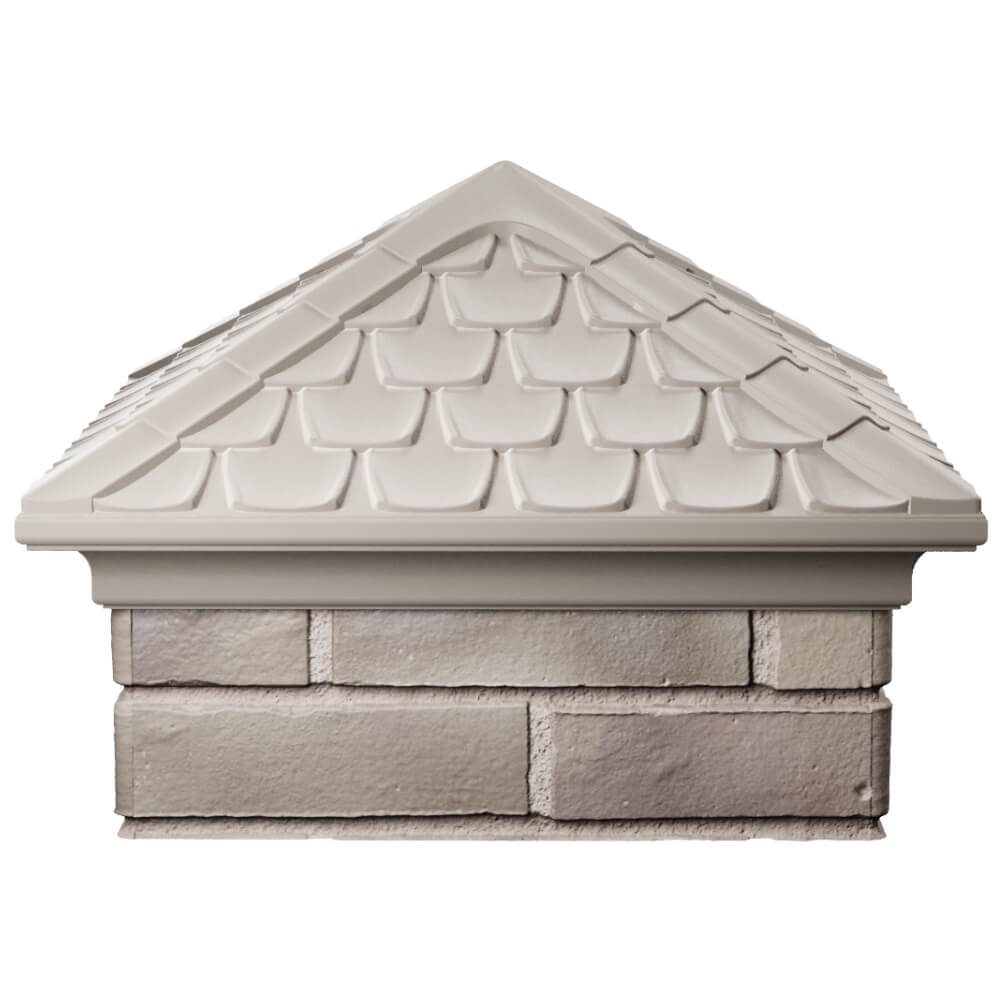 Колпак Zking Эльбрус Бежевый на столб 1.5х1.5 кирпича (385х385мм) Барабинск фото