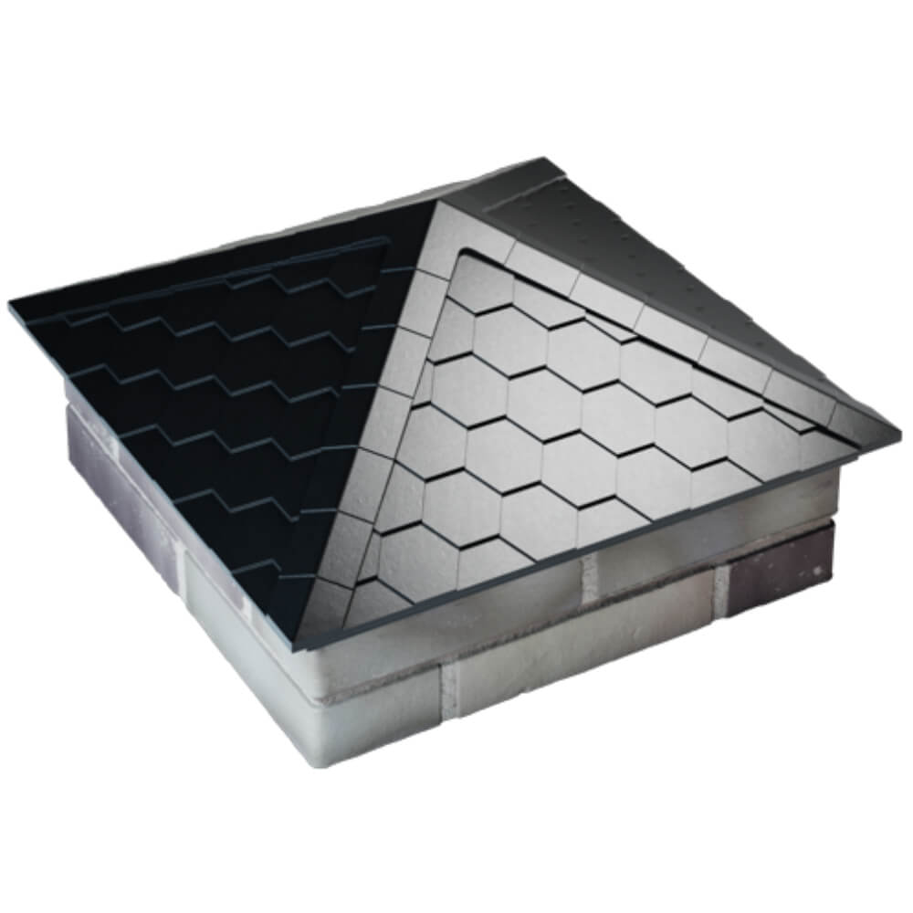 Колпак Zking Эверест Черный на столб 2х2 кирпича (535х535мм) Барабинск фото