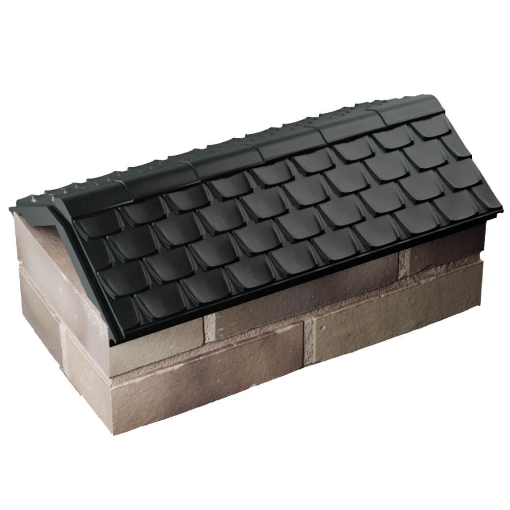 Парапет Zking Эльбрус Черный с посадкой на 1 кирпич (255мм) в Барабинске фото