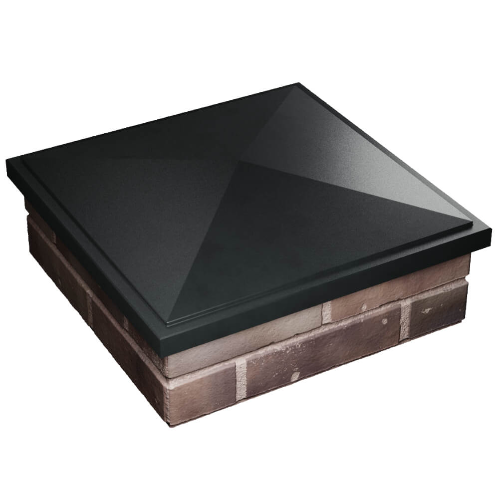 Колпак Zking БонаМоно Черный на столб 2х2 кирпича (515х515, 530х530мм) в Барабинске фото