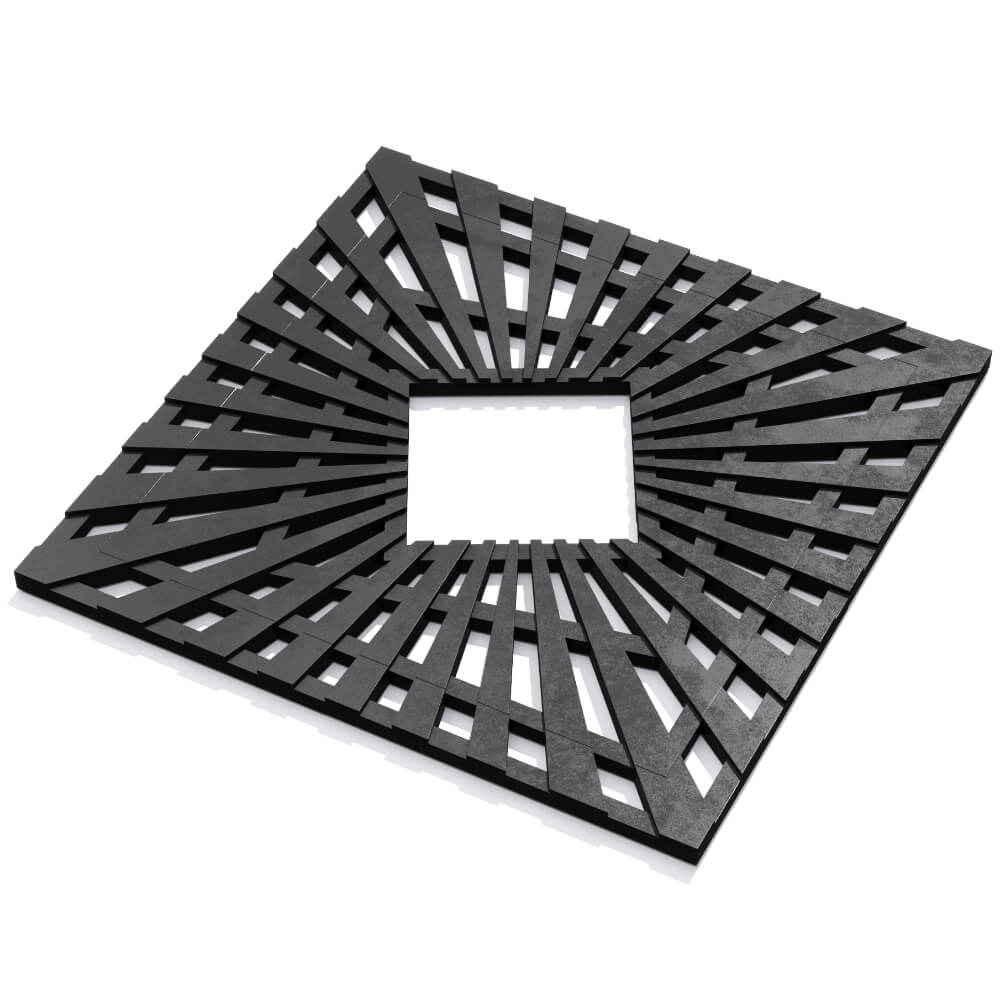 Приствольная решетка для дерева ZKING ATMOSPHERE 1.2х1.2м Черная в Барабинске фото