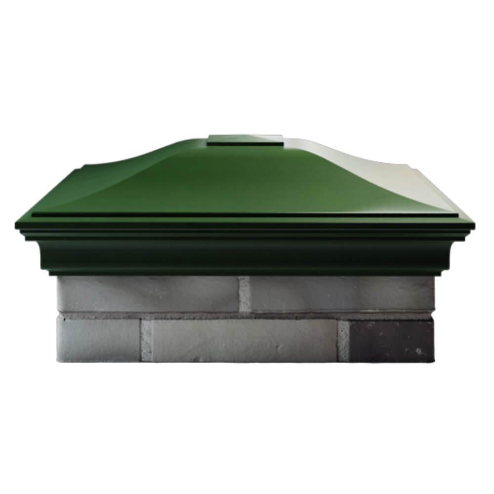 Колпак Zking Монблан Зеленый на столб 2х2 кирпича (515х515мм) в Барабинске фото