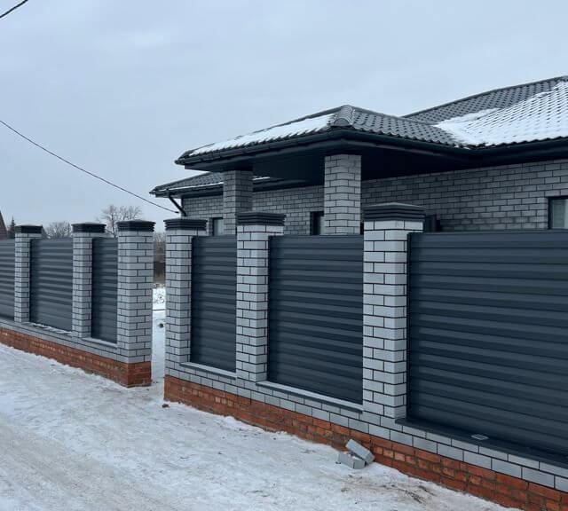 Колпак Zking Бона ХайТек Серый на столб 1.5х1.5 кирпича (385х385мм) в Барабинске фото