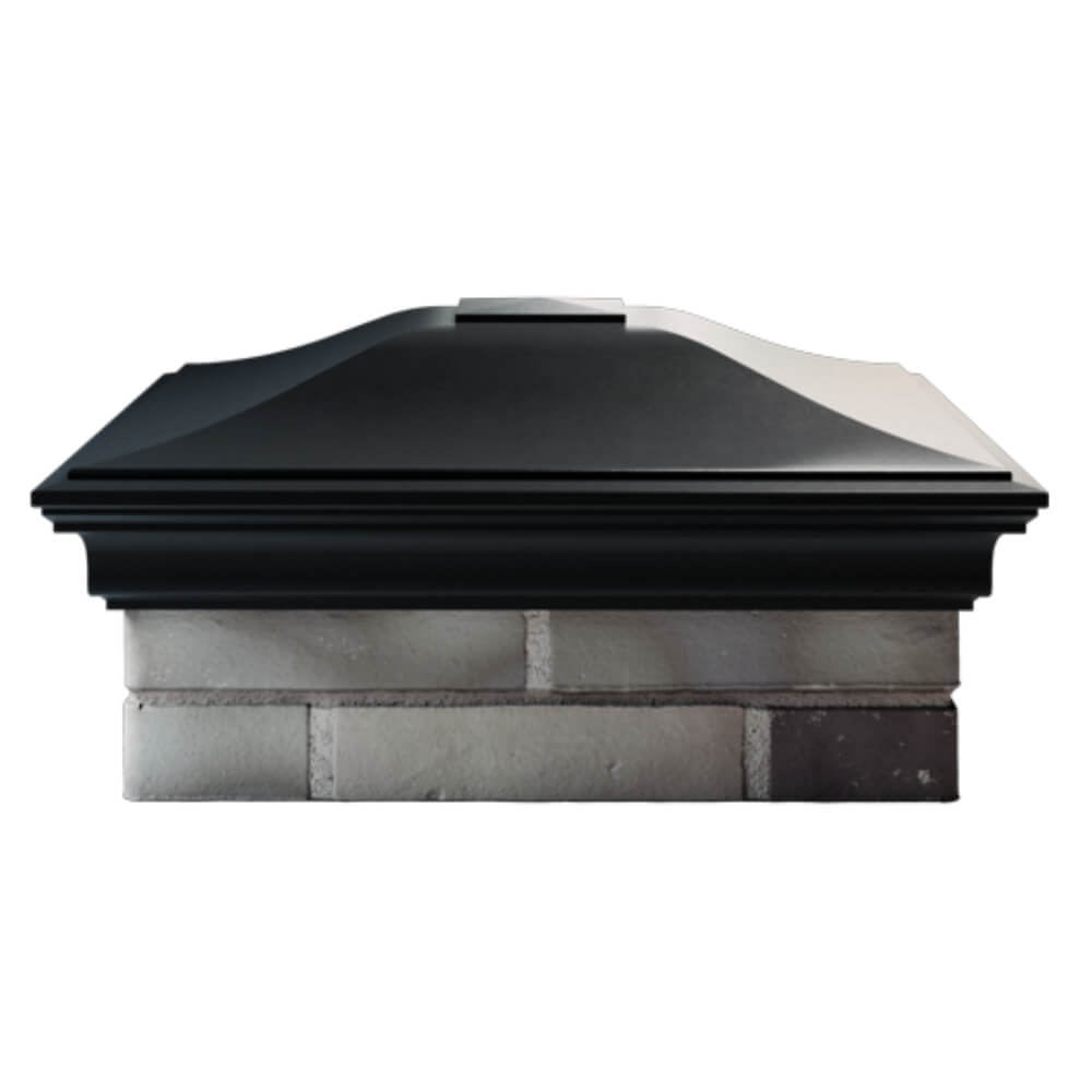 Колпак Zking Монблан Черный на столб 2х2 кирпича (515х515мм) в Барабинске фото