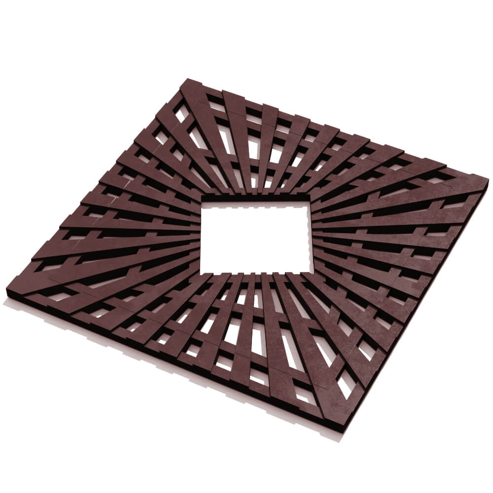 Приствольная решетка для дерева ZKING ATMOSPHERE 1.2х1.2м Коричневая в Барабинске фото