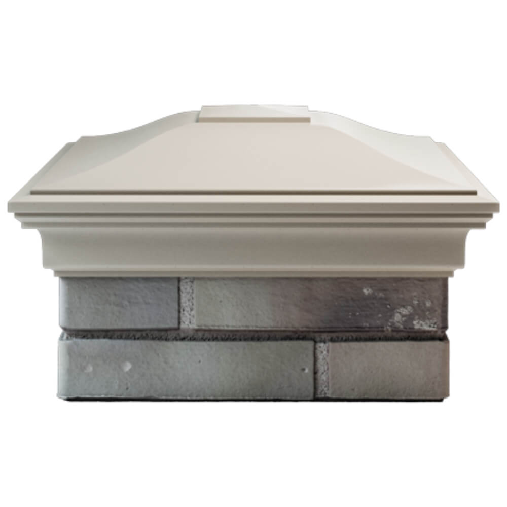 Колпак Zking Монблан Бежевый на столб 1.5х1.5 кирпича (385х385мм) Барабинск фото