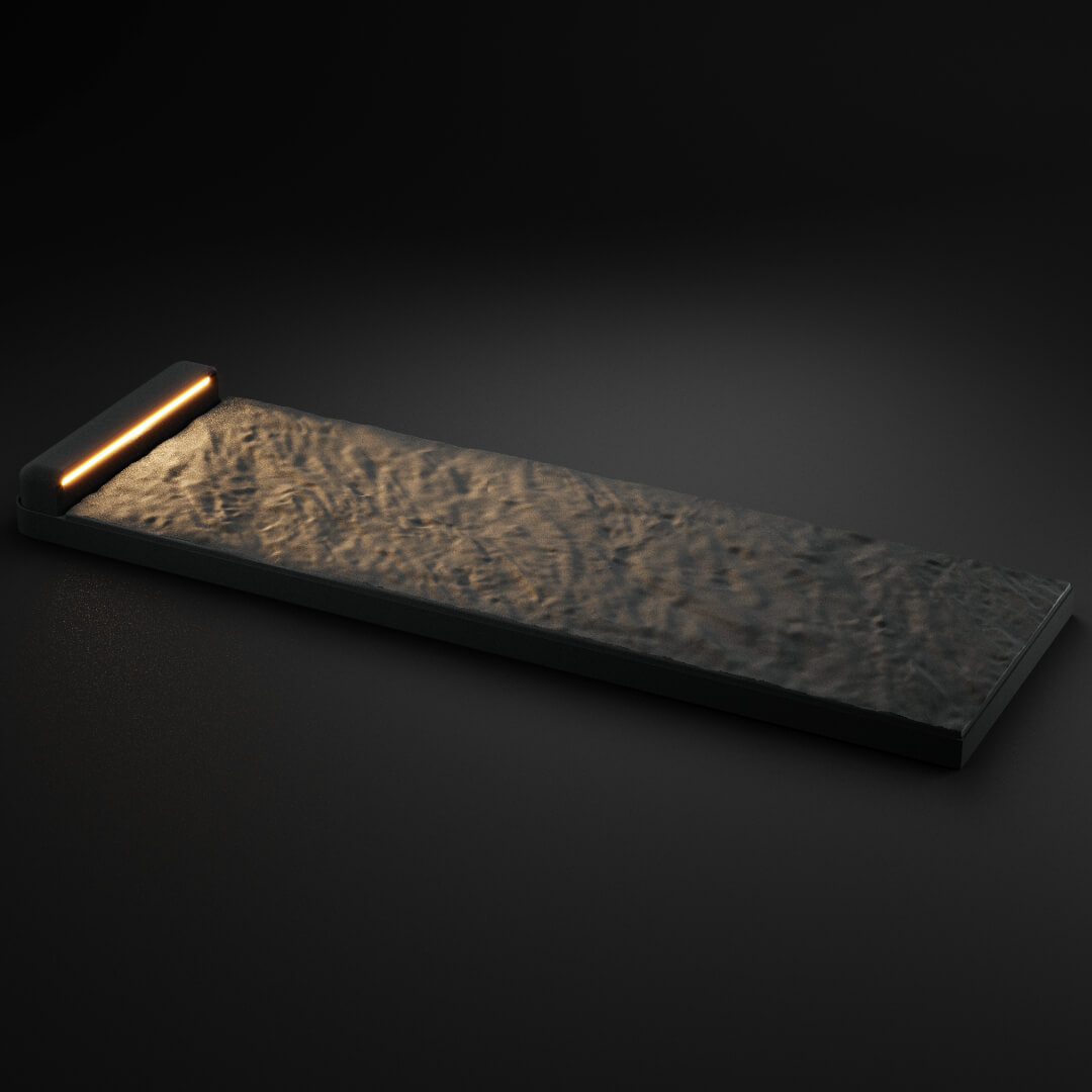 LED Светильник для шаговой плиты STONE Графитовый Серый 330х75х98мм в Барабинске фото