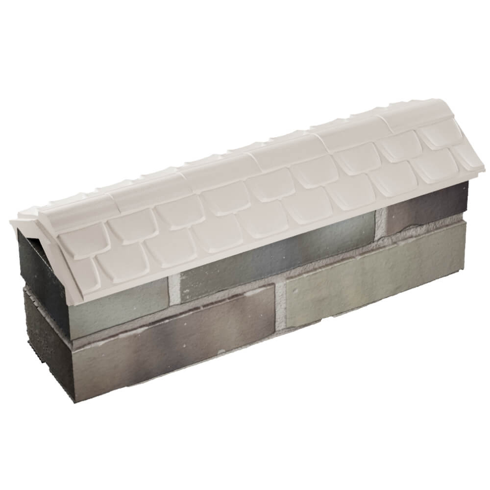 Парапет Zking Эльбрус Бежевый с посадкой на 0.5 кирпича (130мм) в Барабинске фото