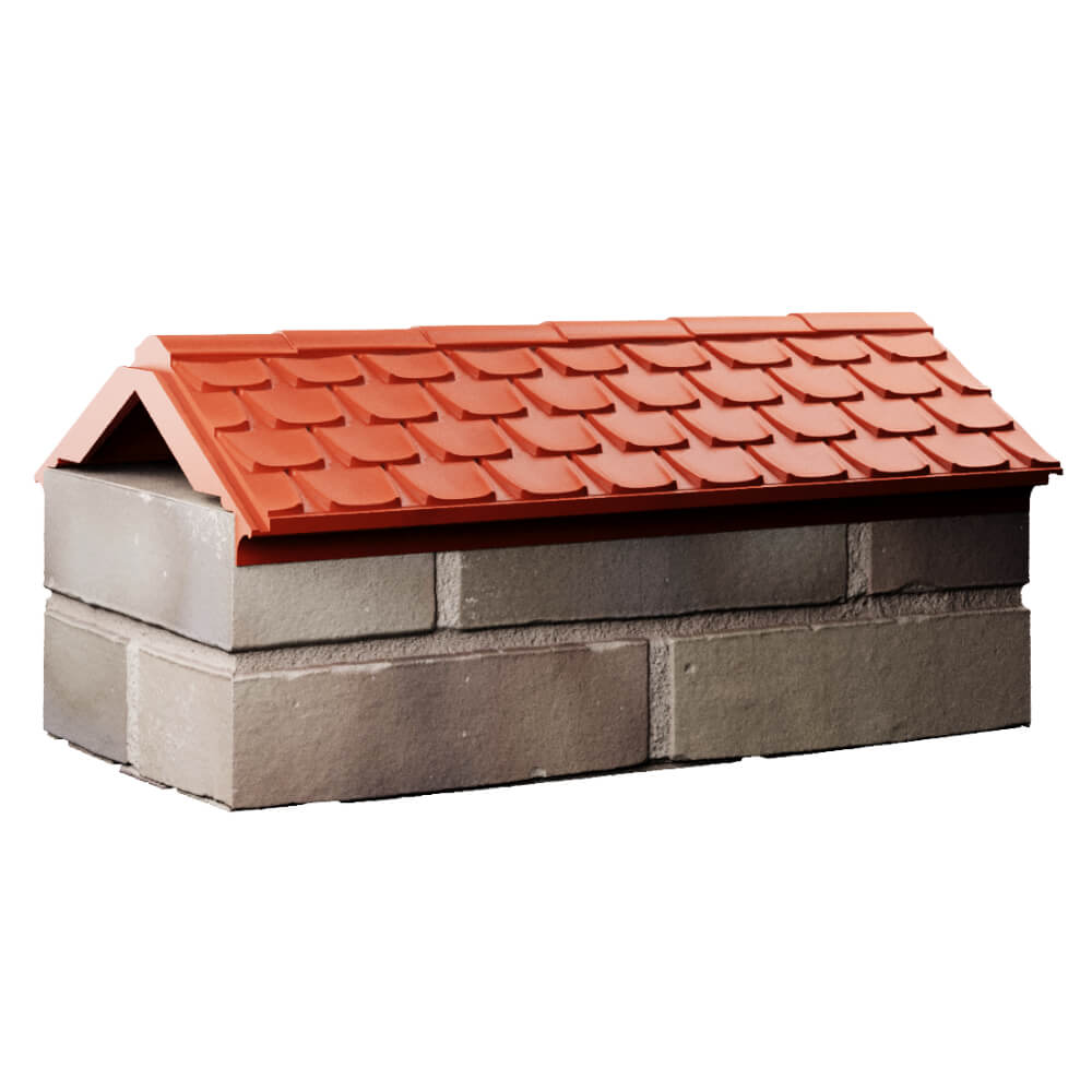 Парапет Zking Эльбрус Красный с посадкой на 1 кирпич (255мм) Барабинск фото