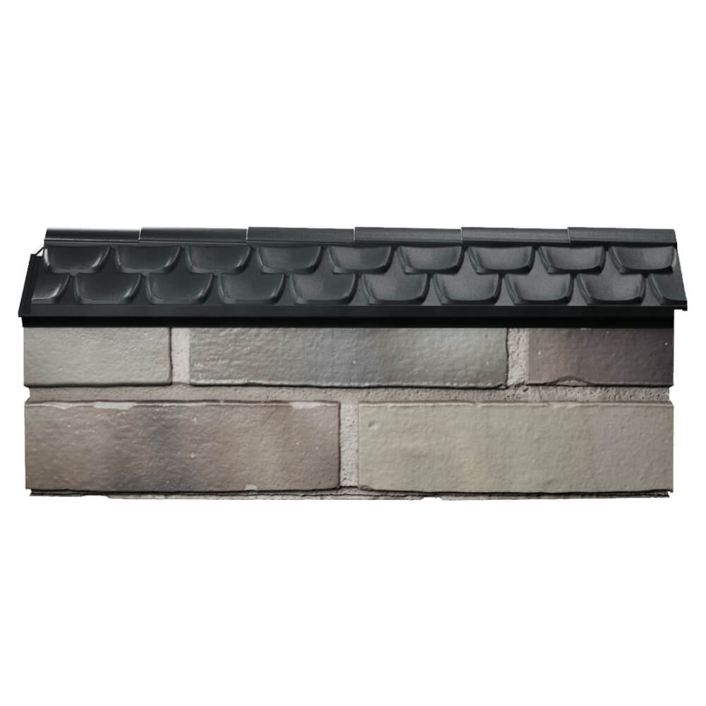 Парапет Zking Эльбрус Черный с посадкой на 0.5 кирпича (130мм) в Барабинске фото