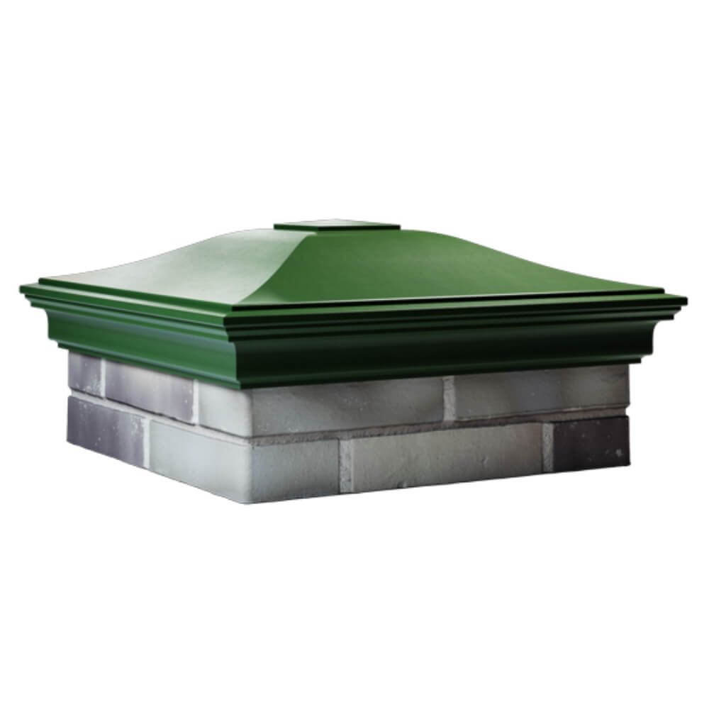 Колпак Zking Монблан Зеленый на столб 2х2 кирпича (515х515мм) в Барабинске фото